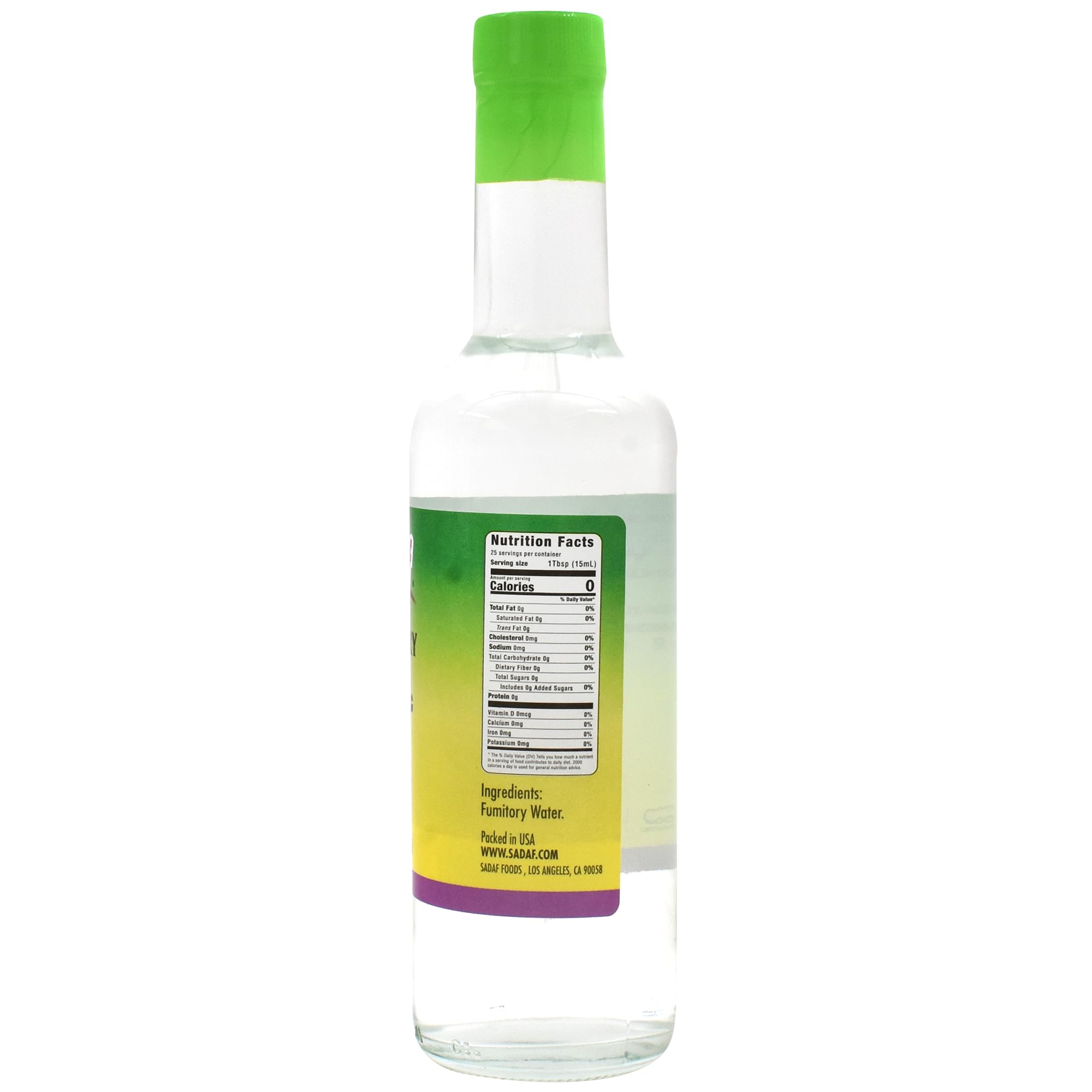 Sadaf Aragh Shatareh Fumitory Water - 100% Natural, Kosher, 12.7 Oz Bottle - Perfect for Refreshment and Culinary Enhancements