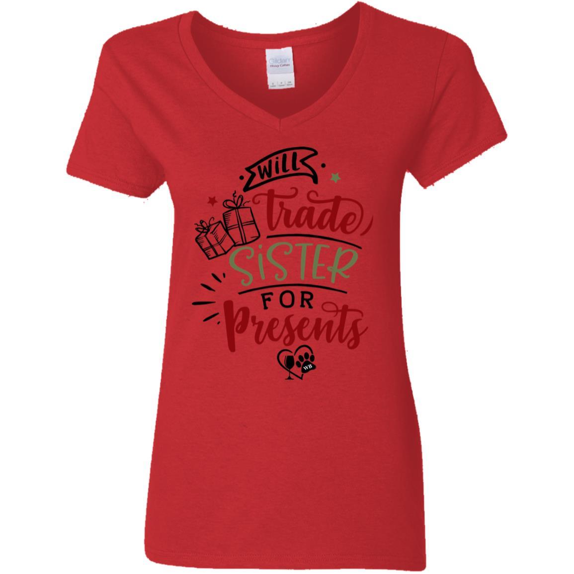WineyBitches.Co Women's 5.3 oz V-Neck T-Shirt - Soft Cotton Casual Tee for Everyday Wear, Girls Night Out & Wine Tasting Events