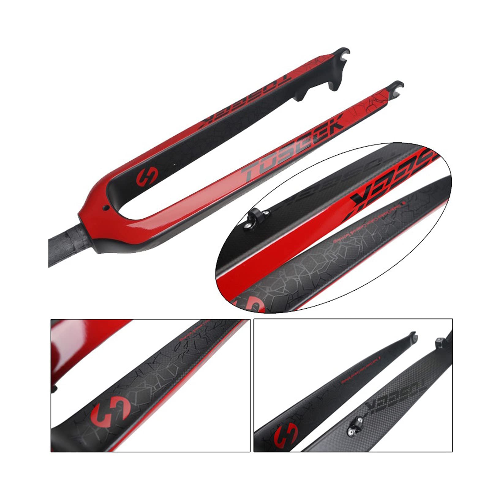 Ultra Light Full Carbon Fiber MTB Rigid Fork 1-1/8
