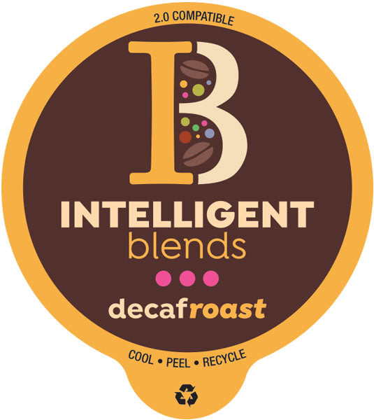 Premium Decaf Roast Coffee Pods by Intelligent Blends - Compatible with Keurig 2.0 - Perfect for Home & Office Use