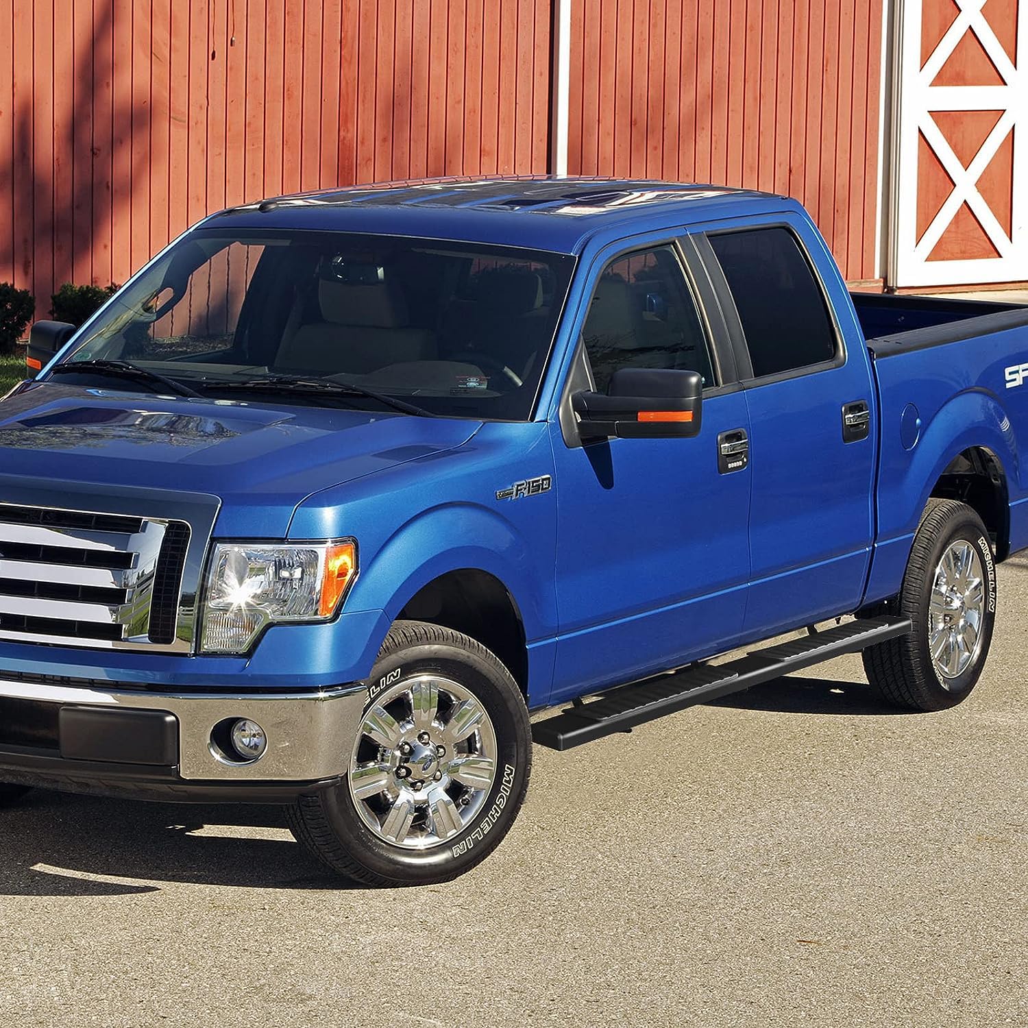6 Inch Running Boards for 1999-2016 Ford F250 F350 F450 F550 Super Duty Super Cab | Heavy Duty Nerf Bars Side Steps & Rock Sliders | Carbon Steel Construction | Off-Road & Daily Driving Protection