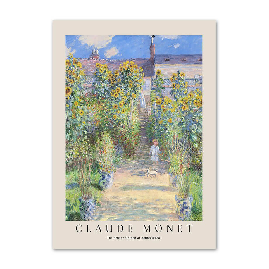 Monet Impressionist Art Canvas Posters - High Quality Wall Decor for Living Room, Bedroom & Office | Perfect Gift for Art Lovers
