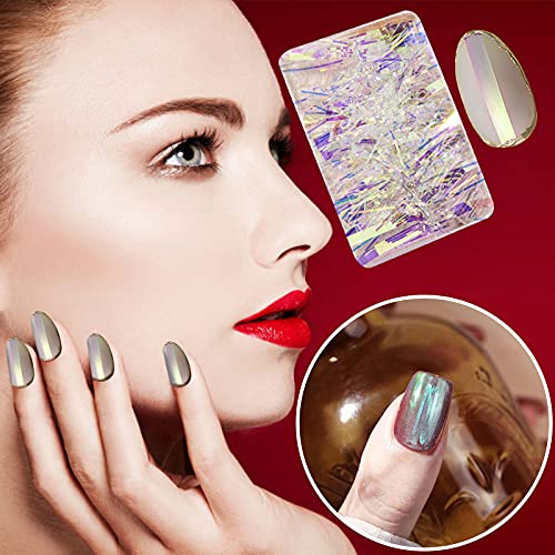 Dreamy Colorful Nail Art Decoration Paper - Irregular Glitter Nail Patches for DIY Nail Art, Manicure & Crafts | Perfect for Parties, Weddings & Special Occasions