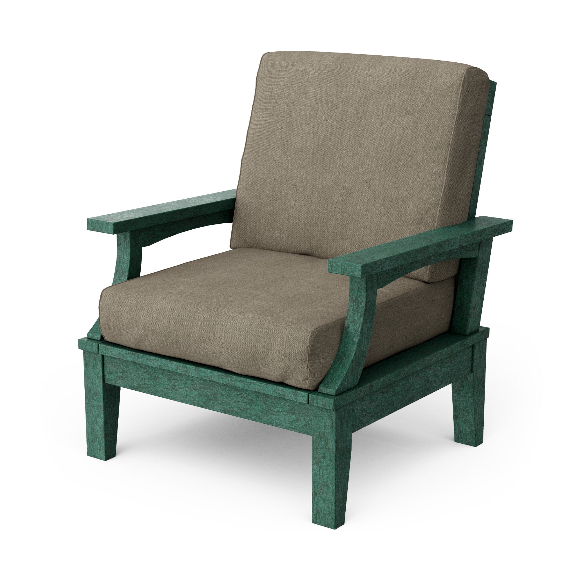 Heritage Deep Seating Patio Chair with Weather-Resistant Cushions - Outdoor Lounge Furniture for Garden, Poolside & Backyard Relaxation