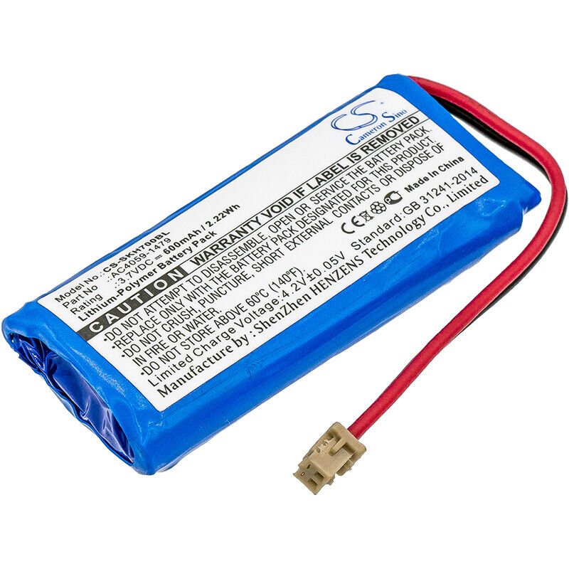 Novacell 3.7V Replacement Battery for CHS 7Qi/7X/7Xi/7XiRx/7Xrx Barcode Scanners - Compatible with Mobile Handheld Scanners (Ideal for Retail, Warehouse & Logistics Inventory Management)