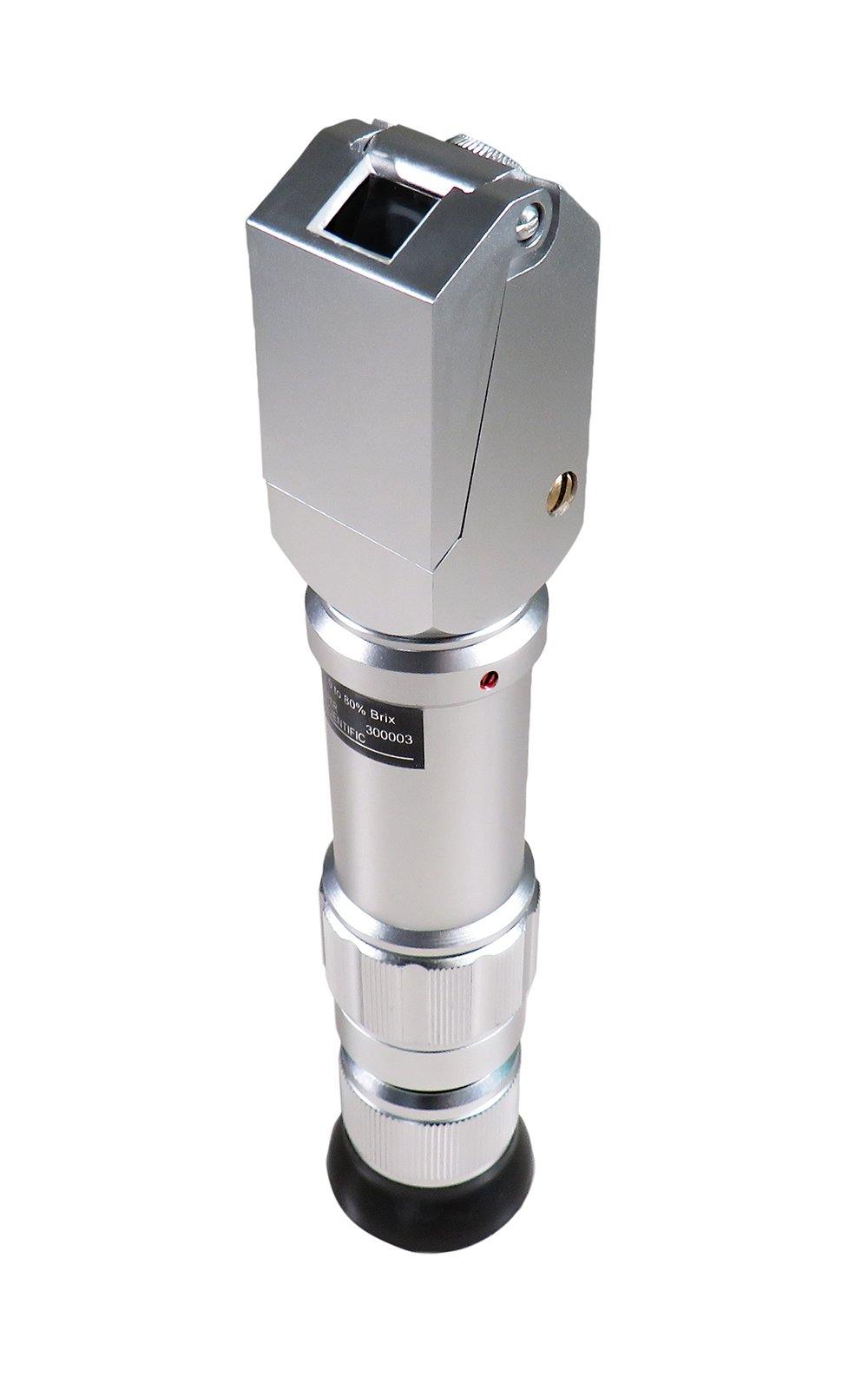 0-80% Brix Refractometer for Sugar Content Measurement - Perfect for Home Brewing, Wine Making, and Honey Testing