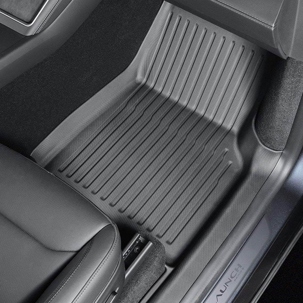 Premium 2025+ Tesla Model Y Juniper Floor Mats Full Set - 9-Piece All-Weather Protection (Front, Rear & Trunk) | Durable, Custom Fit & Easy Clean for Daily Commute & Family Road Trips