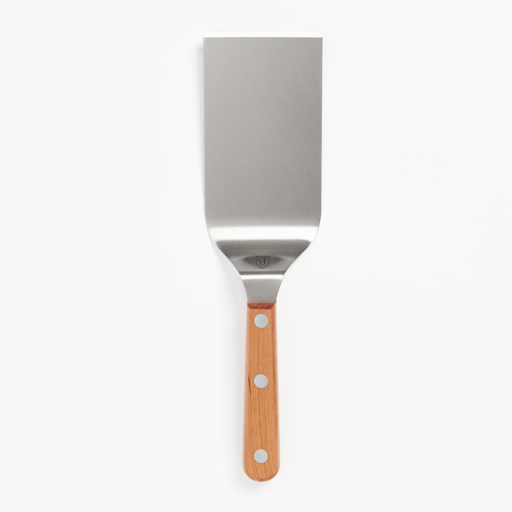 Stainless Steel Griddle Turner - Heavy Duty Spatula for Grilling, Flipping Burgers & Pancakes - Perfect for BBQ, Camping & Home Cooking