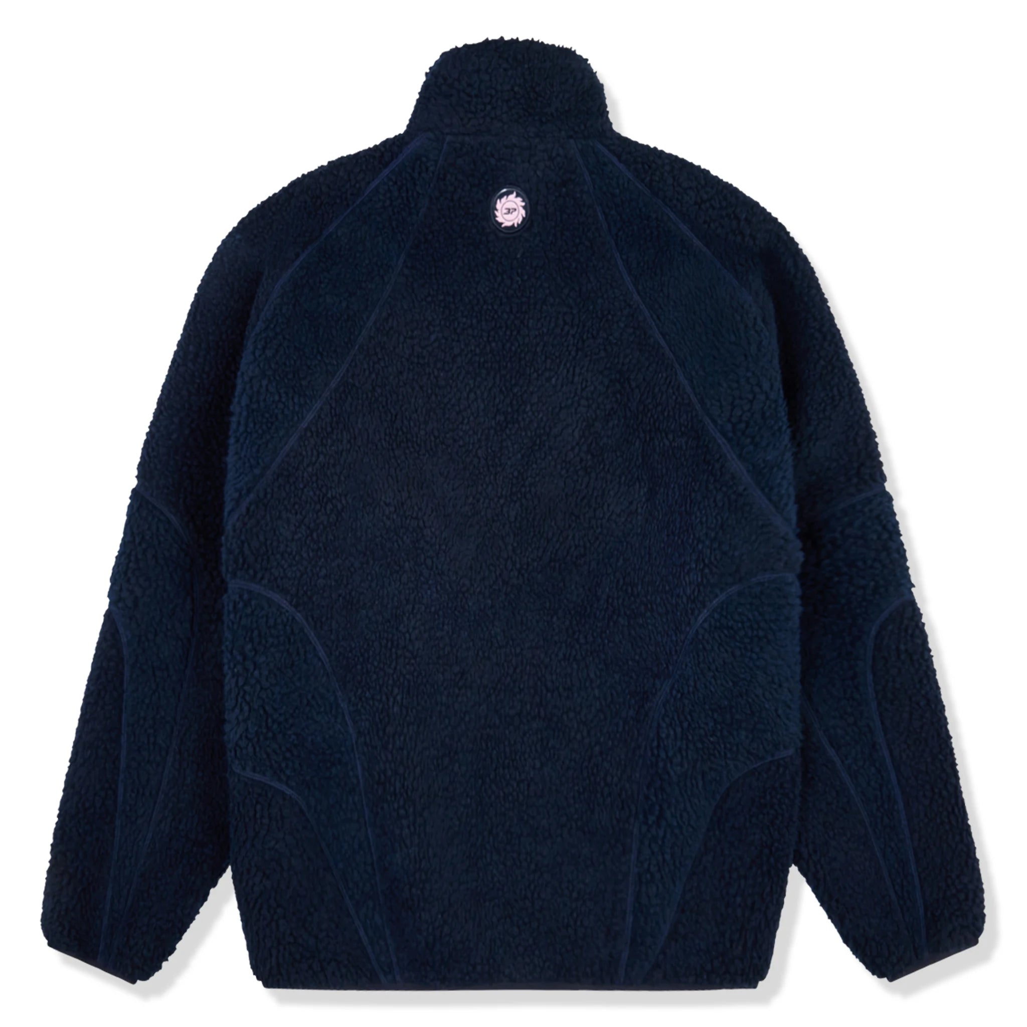 Broken Planet Dark Blue Polar Fleece Jacket - Warm & Cozy Winter Outerwear for Men & Women - Perfect for Hiking, Camping & Outdoor Adventures