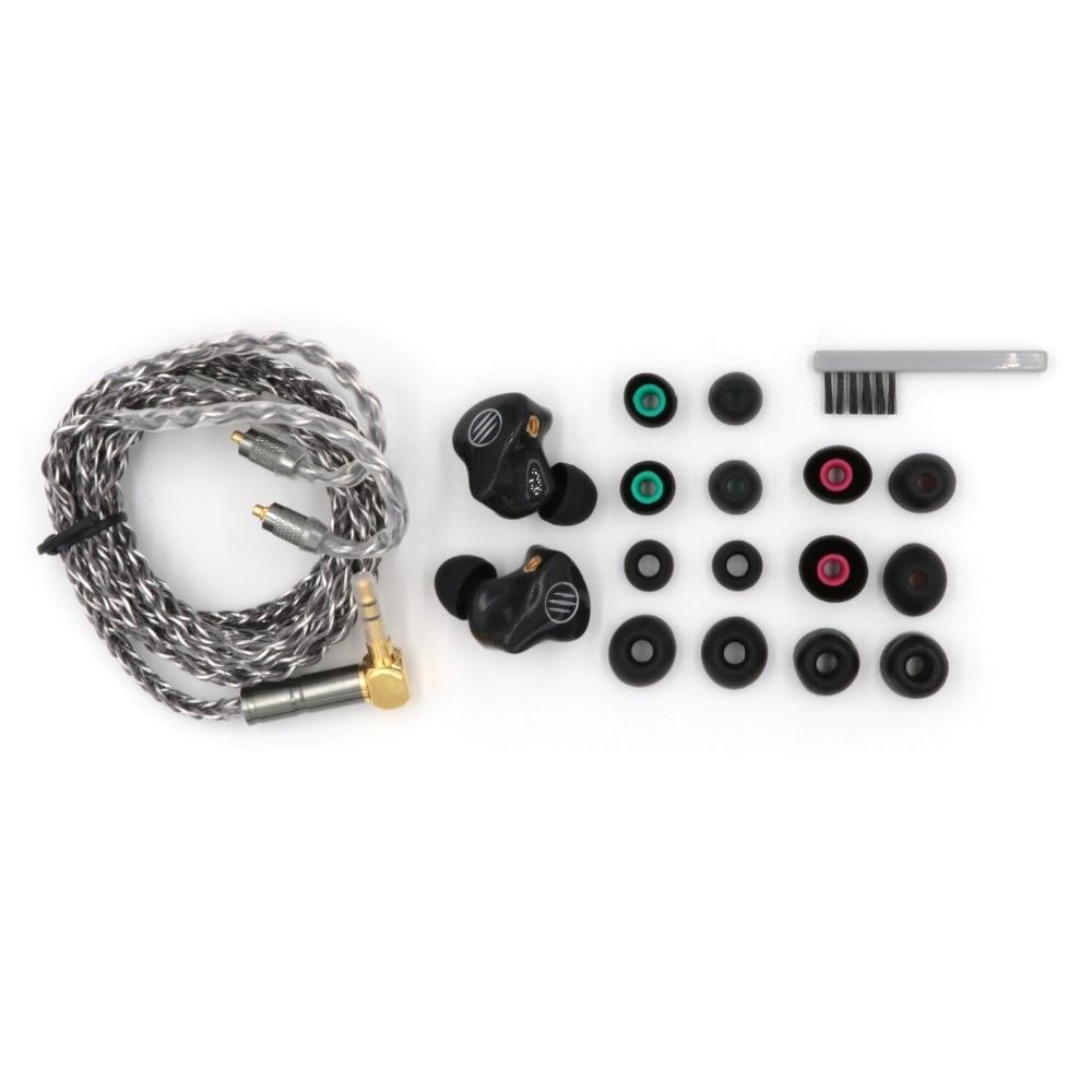BGVP DM6 5BA HiFi In-Ear Monitor Earbuds with MMCX Connector - Audiophile Grade Sound for Music Lovers & Studio Monitoring