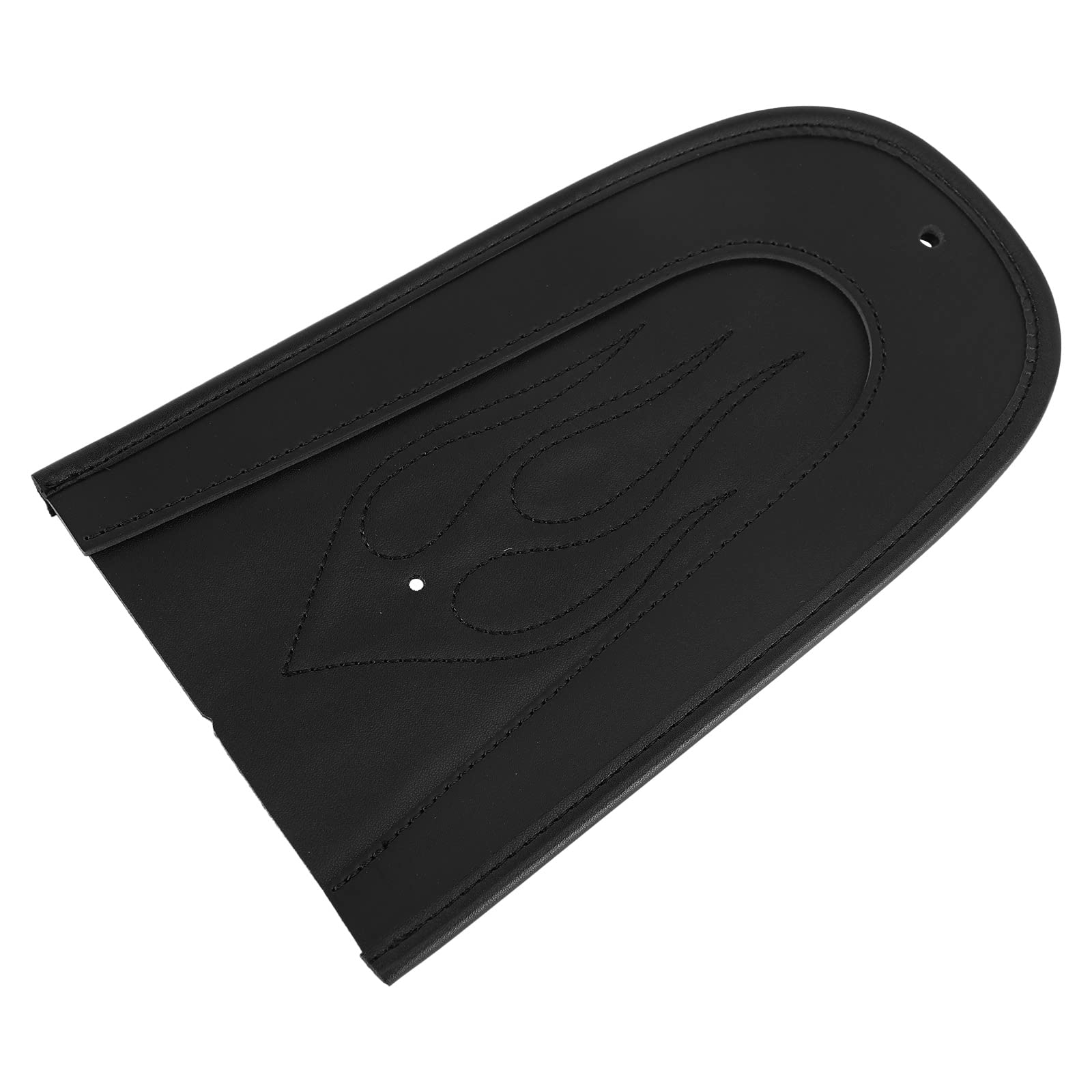 MAD HORNETS Black PU Leather Flame Stitch Solo Seat Rear Fender Bib For Harley Davidson Sportster 1200 883 - Motorcycle Custom Seat Cover for Enhanced Style & Comfort (Perfect for Cruiser Bikes, Road Trips & Bike Shows)