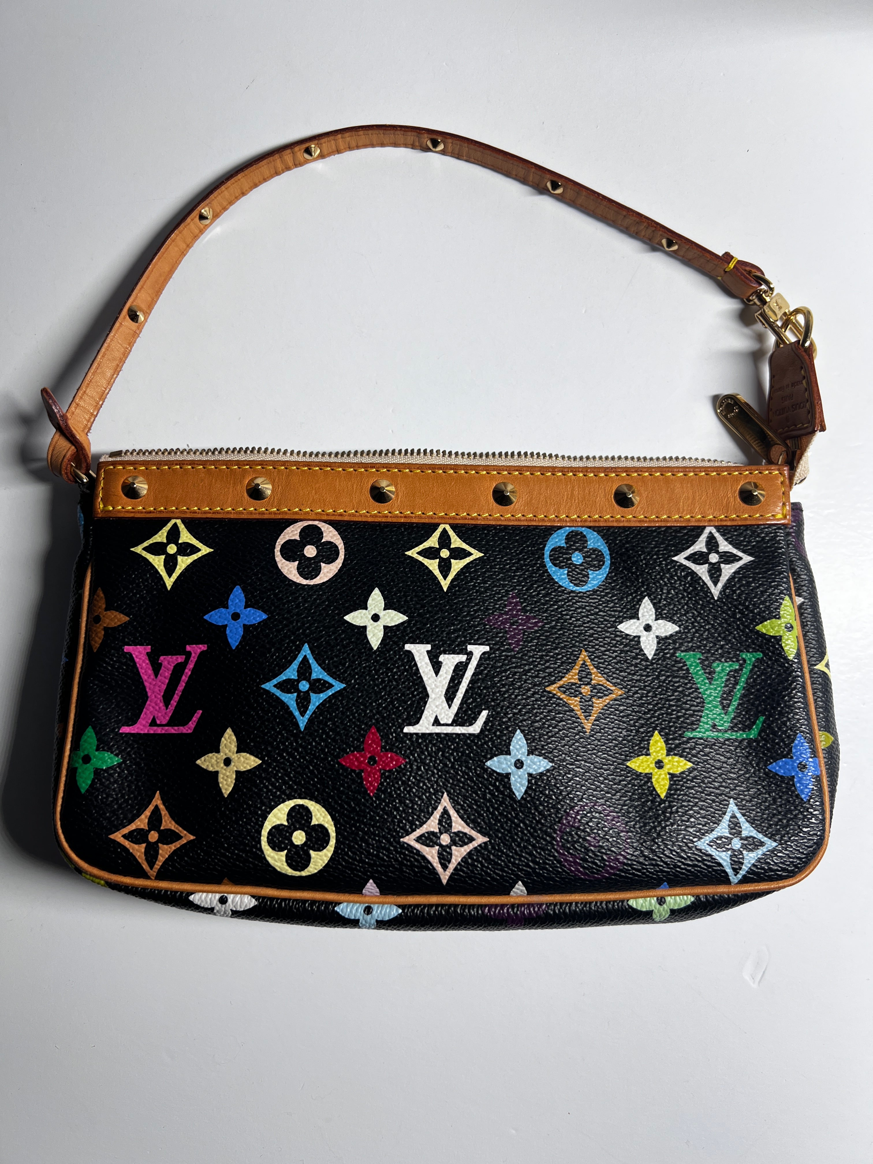 Authentic Louis Vuitton Multicolor Monogram Pochette Handbag - Stylish Crossbody Bag for Women, Perfect for Parties, Travel & Everyday Use