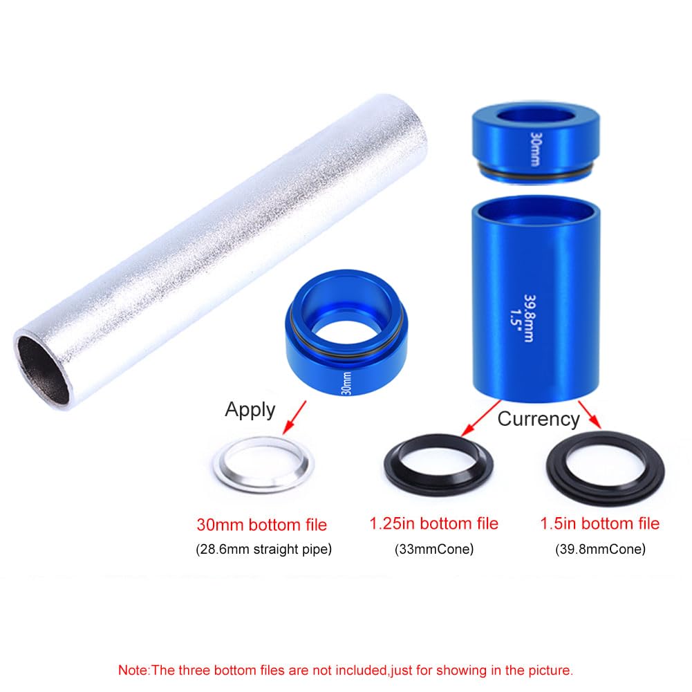 3PCS Bike Fork Crown Race Setting Tool Kit - 28.6mm Bicycle Fork Nut Installer & Front Fork Repair Set for Professional Bike Maintenance | Perfect for Mountain, Road & BMX Bikes