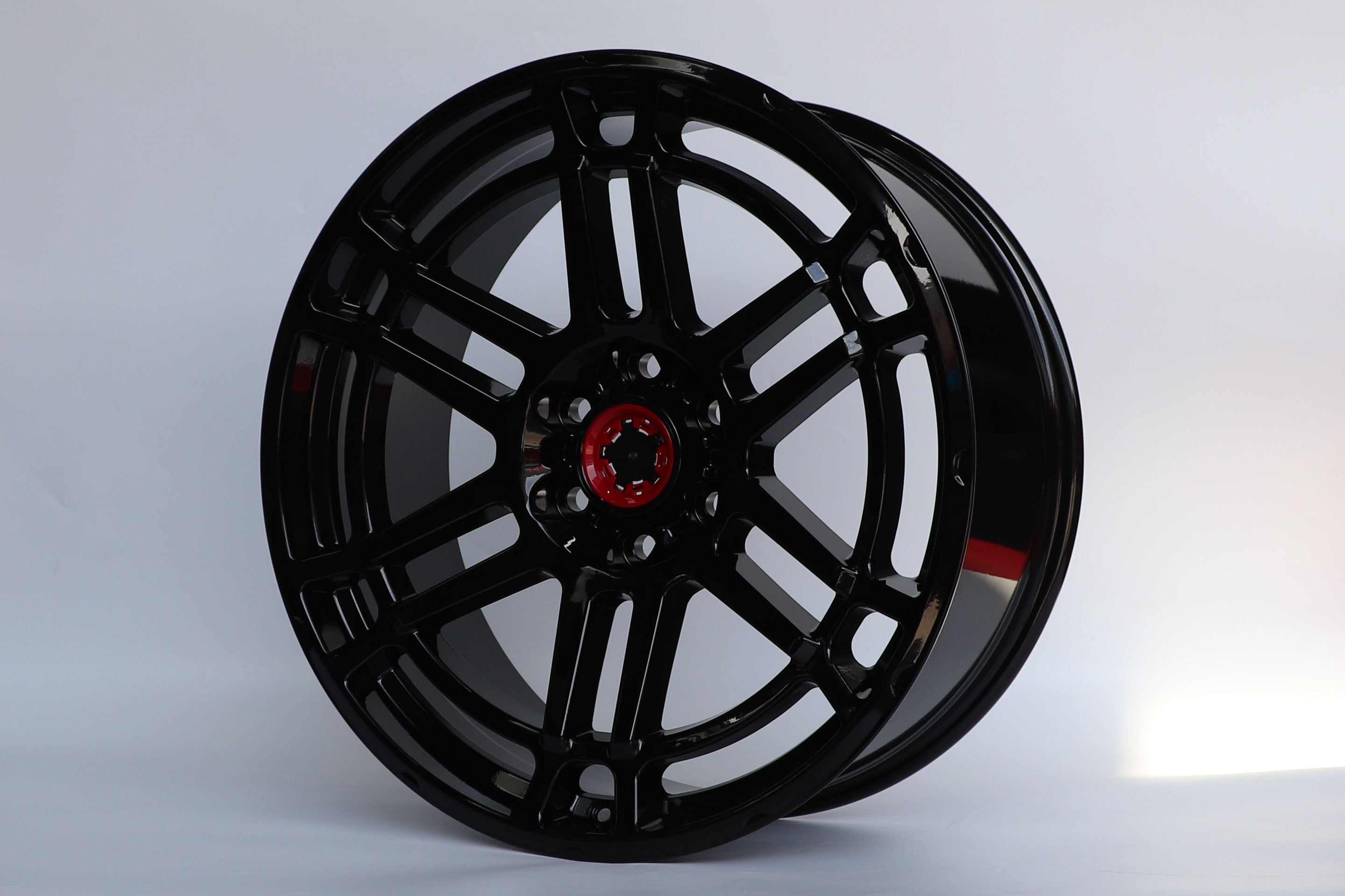 2023 Black Pro Style 16x8 Wheels Rims for Toyota Tacoma 4Runner FJ Cruiser - Off-Road & Street Performance Alloy Wheels - Perfect for Trail Adventures & Daily Driving