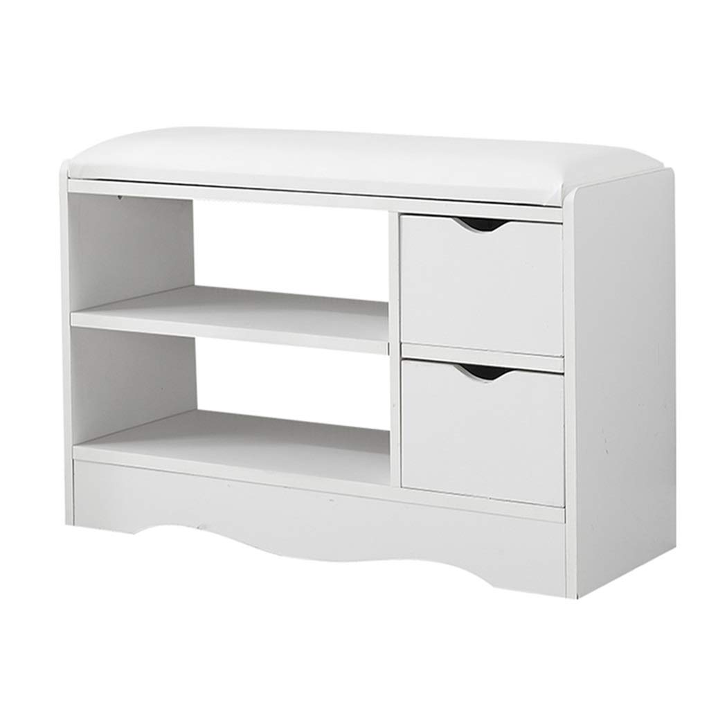 Multi-Functional Entryway Shoe Bench with Storage - Convertible Stool for Living Room, Hallway & Bedroom - 31.5