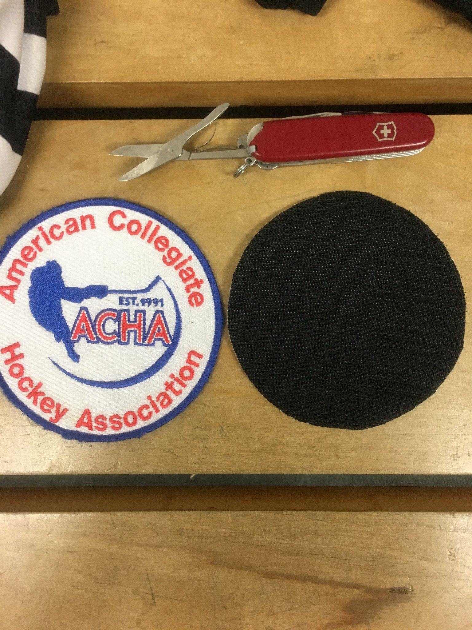 Easy Stick Hockey Referee Crest Velcro Patch - Hook & Loop Fastener for Hockey Jerseys, Uniforms, and Sports Apparel - Perfect for Games, Tournaments, and Team Identification