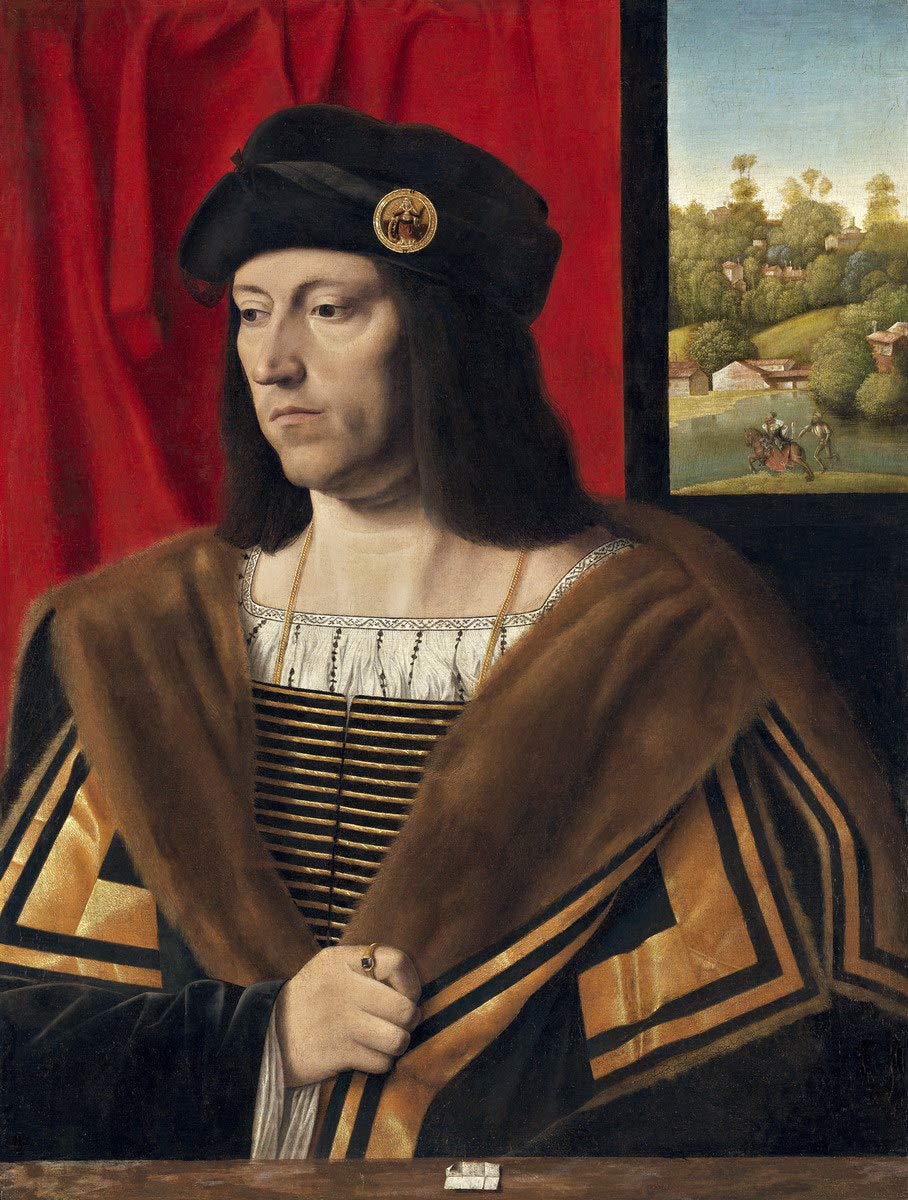 Berkin Arts Bartolomeo Veneto Giclee Print - Famous Portrait of A Gentleman Fine Art Reproduction - Premium Wall Decor for Living Room, Office & Gallery Display