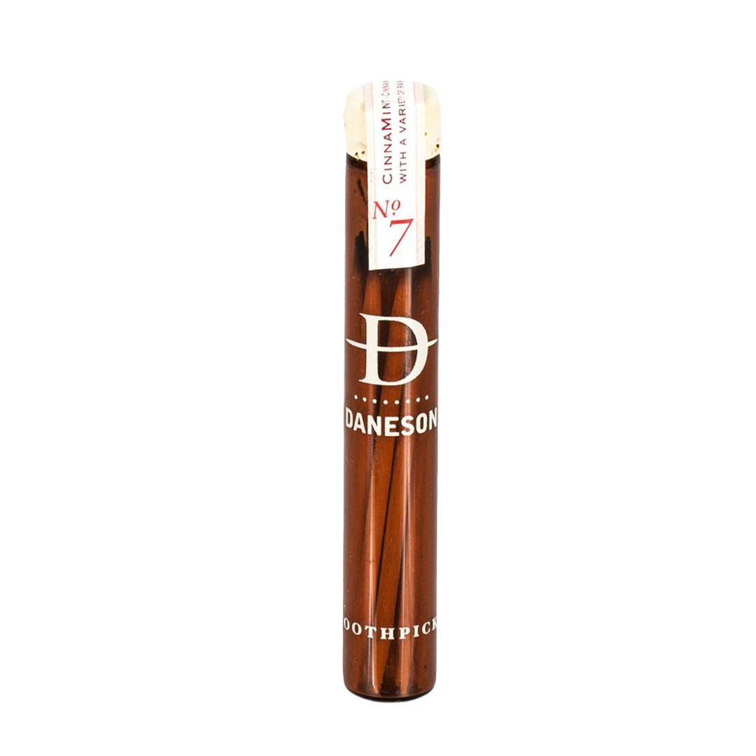 Daneson Naturally Flavored CinnaMint No.7 Toothpicks - Refreshing Breath & Oral Care for After Meals, Travel & Social Events