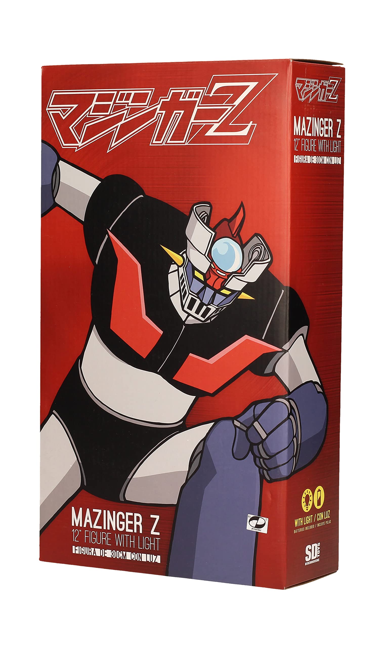 SD TOYS Mazinger Z 12-Inch Collectible Action Figure with LED Light Effects - Perfect for Anime Fans, Display & Gift Giving