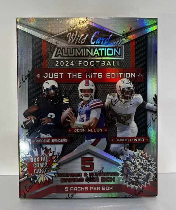 2024 Wild Card Alumination Just The Hits Edition Football Trading Card Box - Premium Collectible Sports Cards for NFL Fans & Fantasy Football Enthusiasts - Perfect for Gifts, Collections, and Game Day Excitement