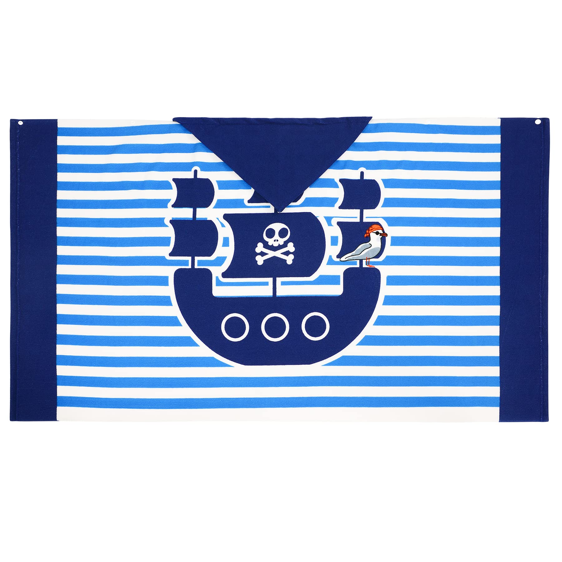**Quick Dry Kids Hooded Towel Poncho - Soft Microfiber Bath & Beach Towel for Boys & Girls - Perfect for Swimming, Pool, Beach & Bathroom Use**