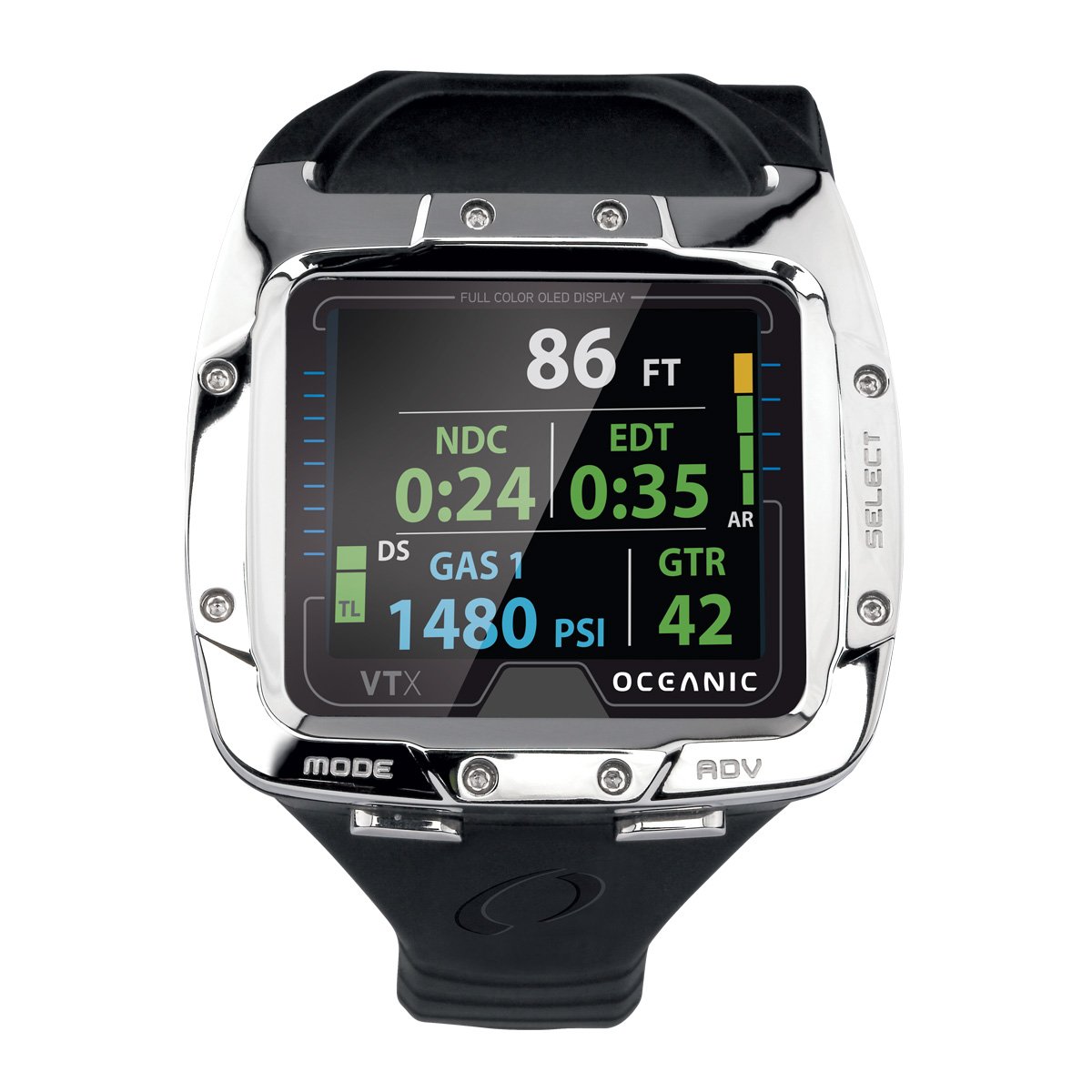 Oceanic VTX Scuba Diving Computer - Wireless Air Integration Receiver for Scuba Divers | Perfect for Deep Sea Diving, Wreck Exploration & Underwater Adventures
