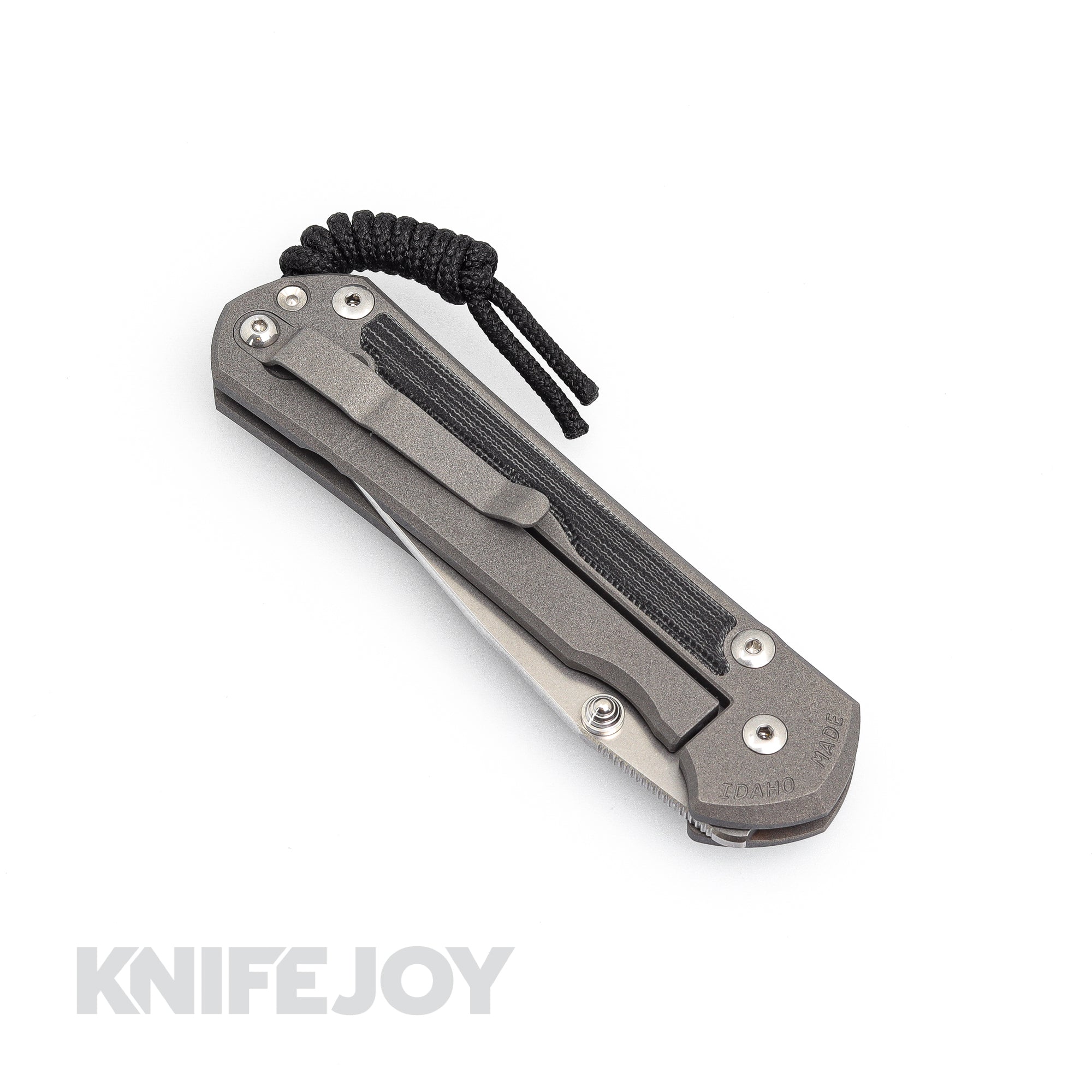 Chris Reeve Knives Large Sebenza 31 Drop Point Folding Knife - Magnacut Blade, Black Canvas Micarta Inlays & Titanium Handles - EDC, Outdoor, Camping, Survival Gear
