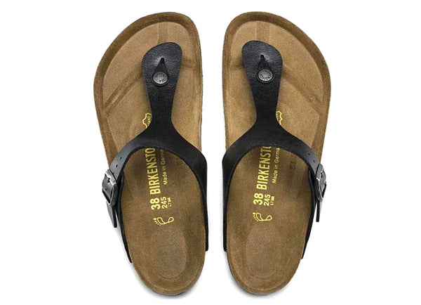 Birkenstock Gizeh Licorice Women's Sandals - Comfortable Cork Footbed Slides for Casual Wear, Beach & Summer Outfits