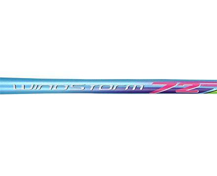 Li Ning Extra Skill Windstorm 72 Unstrung Badminton Racket - Professional Carbon Fiber Badminton Racquet for Adults & Teens [Blue] - Perfect for Training, Tournaments & Recreational Play