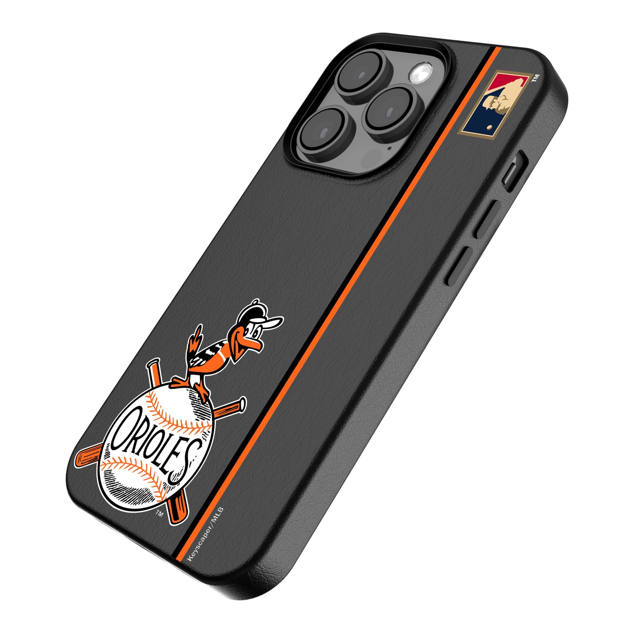 Baltimore Orioles 1954-1963 Cooperstown Collection Sidebar MagSafe Compatible iPhone Case for Apple iPhone 12/13/14 Pro - Perfect for Baseball Fans & Game Day Outfits