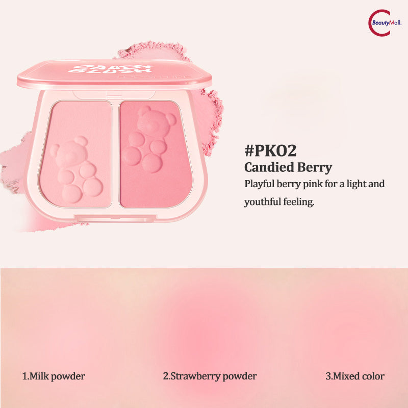 FOCALLURE Dual Color Cream Blush - Long Lasting & Blendable Cheek Makeup for Natural Flush - Perfect for Everyday Wear & Special Occasions
