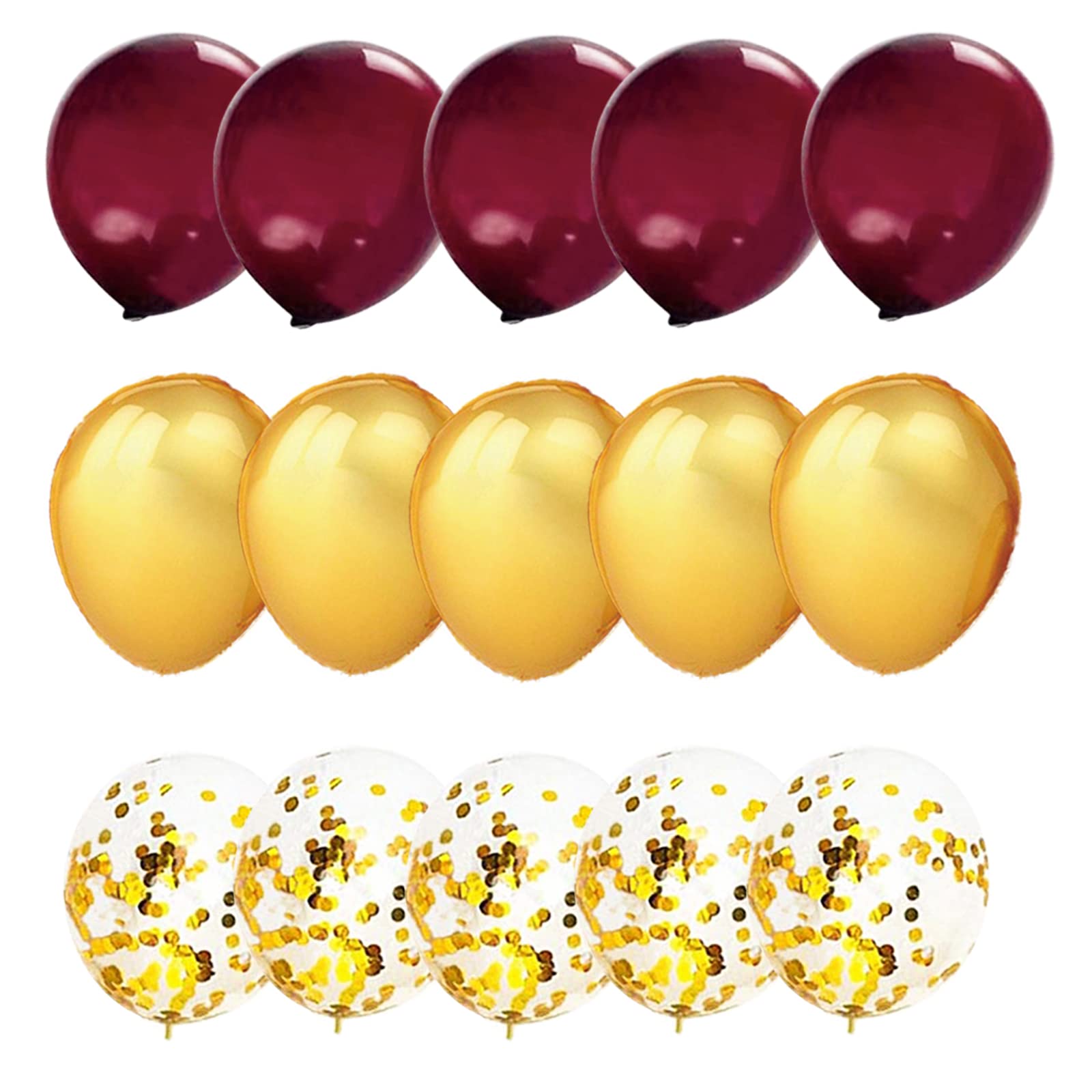 2025 Maroon & Gold Graduation Decorations - Burgundy Gold Balloons, Fall Bridal Shower & Wedding Party Supplies for Women's Birthday Celebrations - Perfect for Graduation Parties, Autumn Weddings & Special Events