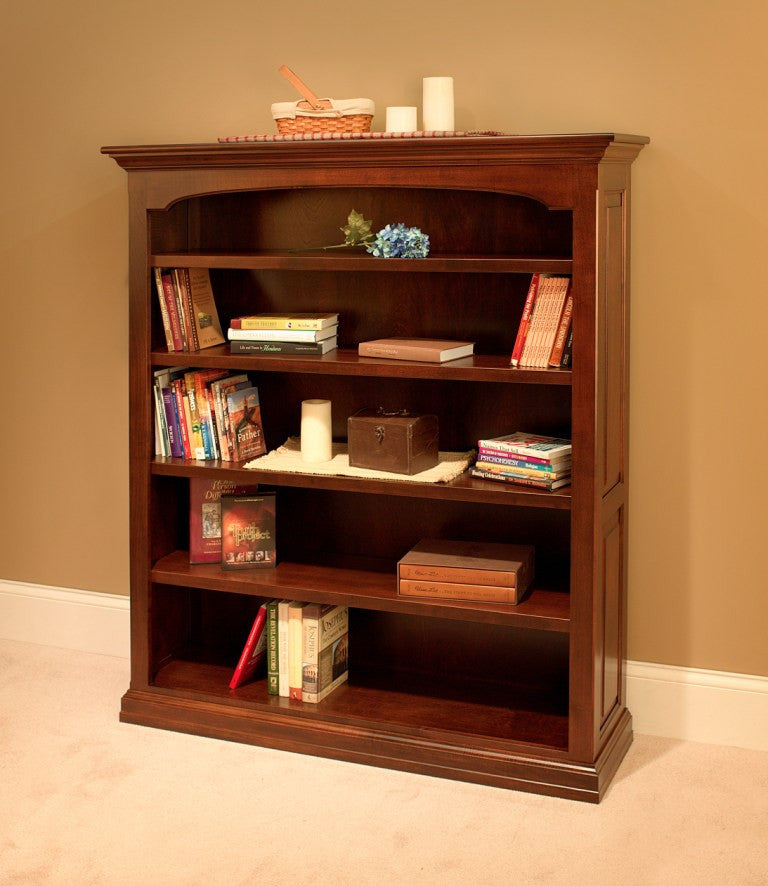 Traditional Open Bookcase - Solid Wood Bookshelf for Home & Office - Perfect for Living Room, Bedroom, and Study Room Organization