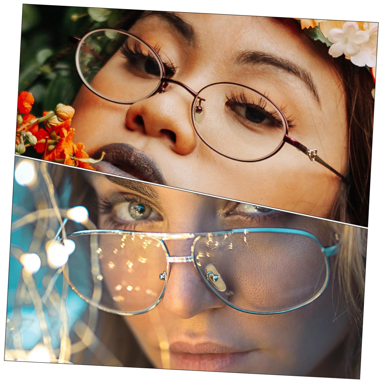 Lurrose 8-Pack Plastic Non-Slip Nose Pads for Glasses & Sunglasses - Comfortable Replacement Nose Pads for Eyewear, Shades, and Reading Glasses - Perfect for Daily Use, Sports, and Outdoor Activities