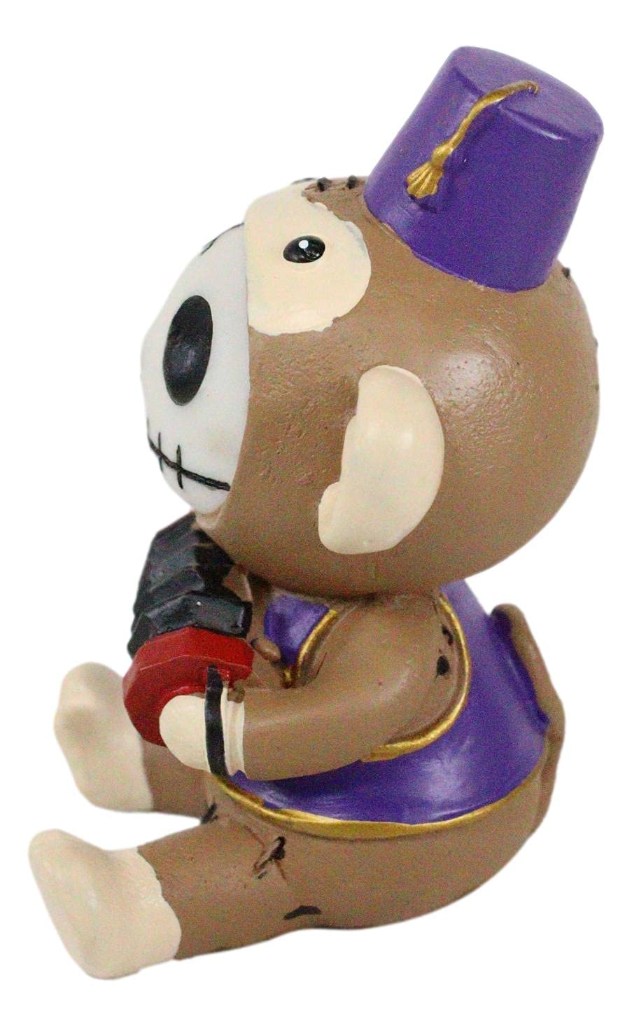 Ebros Furrybones Circus Monkey with Fez Playing Accordion - 3