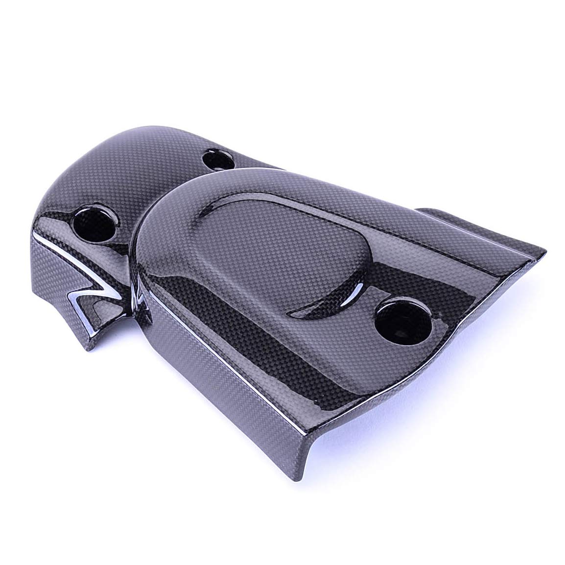Bestem CBBU-XB9-BLC Black Carbon Fiber Sprocket Belt Pulley Cover - High-Performance Motorcycle Accessory for Harley Davidson & Cruiser Bikes | Durable Protection & Stylish Upgrade for Urban Riding & Long-Distance Tours