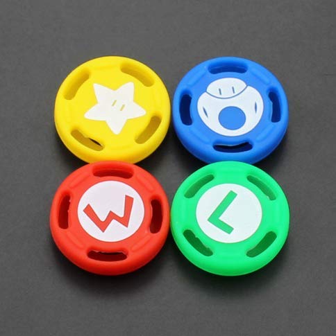 Non-Slip Silicone Thumb Grips for Nintendo Switch Joy-Con - Ergonomic Analog Stick Covers for Enhanced Gaming Comfort - Perfect for Long Play Sessions and Competitive Gaming