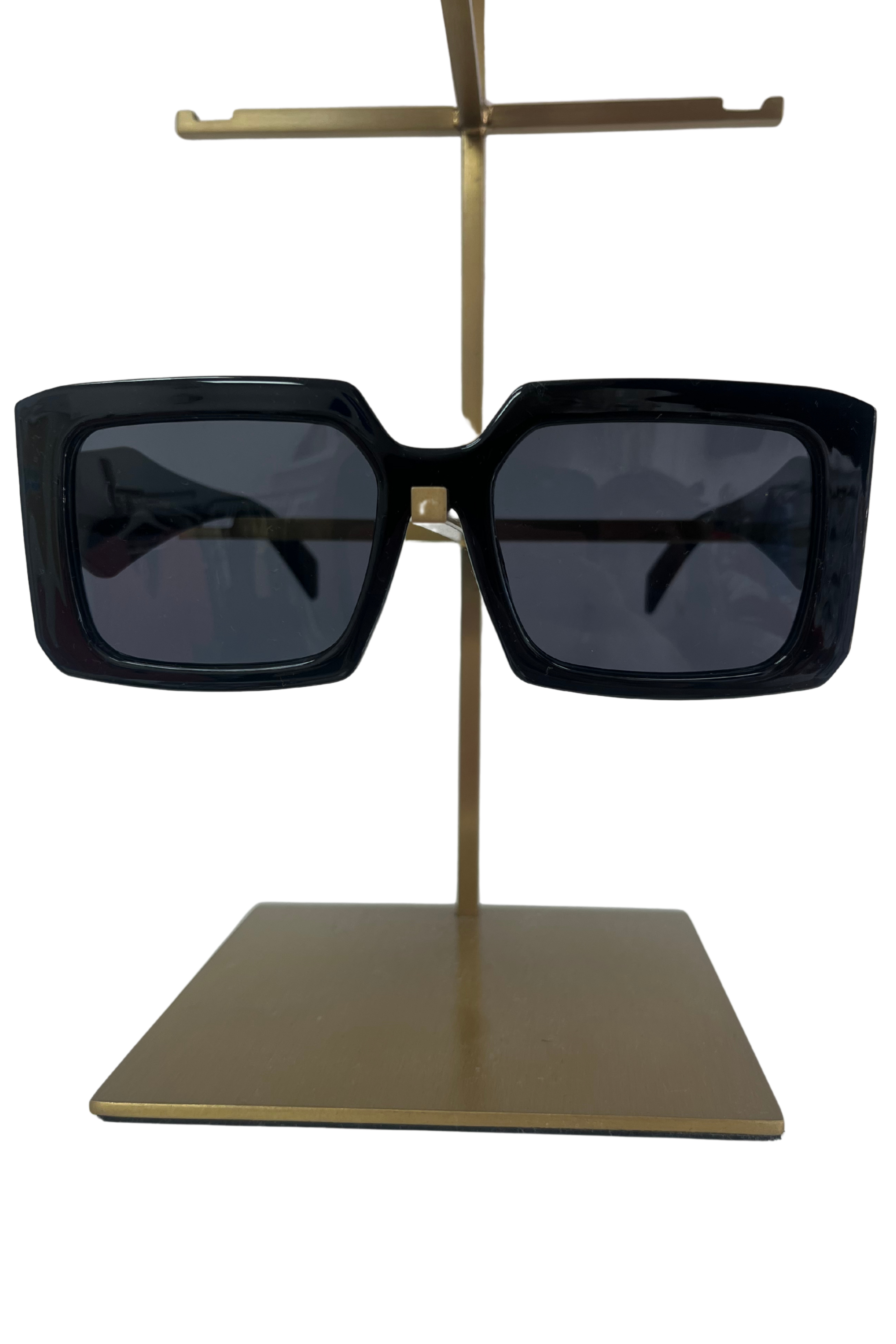 Stylish Black Oversized Sunglasses for Women & Men - UV Protection, Trendy Fashion Accessory for Summer, Beach, and Outdoor Activities