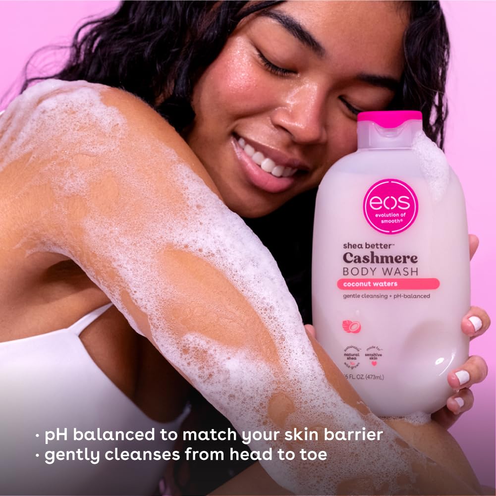 EOS Shea Better Body Lotion & Body Wash Set with Coconut Water - Hydrating & Moisturizing for Dry Skin - Perfect for Shower, Bath & Daily Skincare Routine