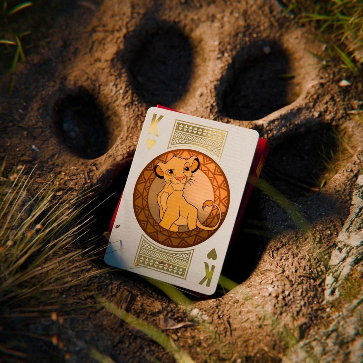 Lion King Themed Bicycle Playing Cards - Premium Quality for Magic Tricks, Poker Games, and Collectibles