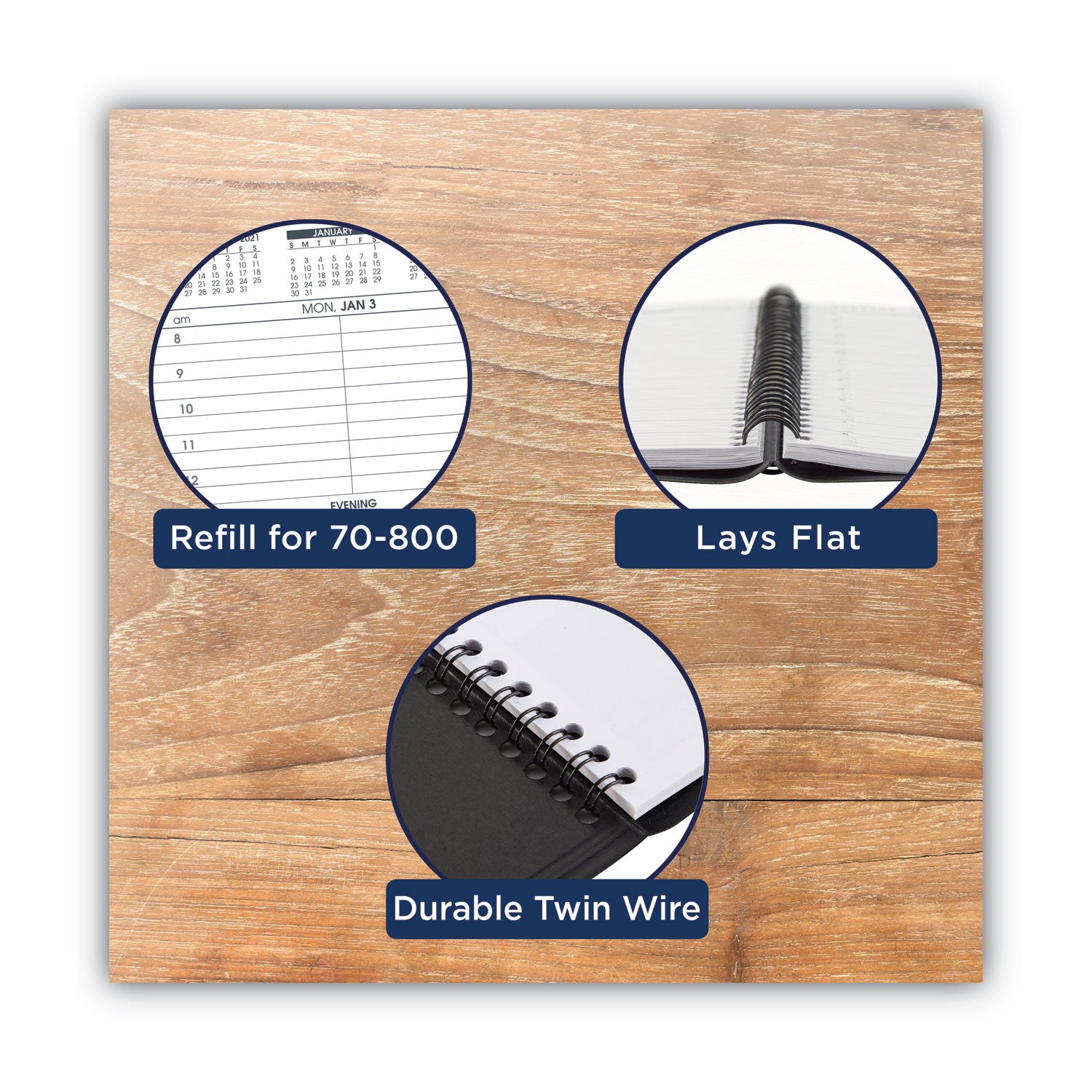 AT A GLANCE® 2025 Weekly Appointment Book Refill - Hourly Ruled Pages, 6.25