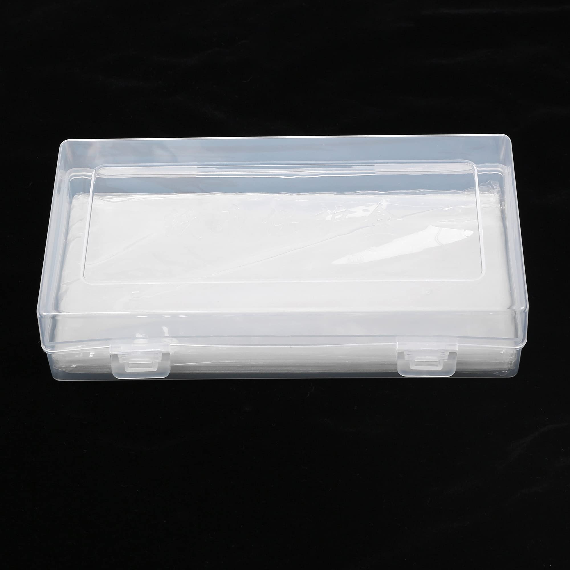 YASUOA 100-Piece Clear Plastic Money Holder with Storage Case - Currency Bill Protector Sleeves for Travel, Collecting & Cash Storage - Perfect for Banknote Collection, Album Organization & Dollar Bill Protection