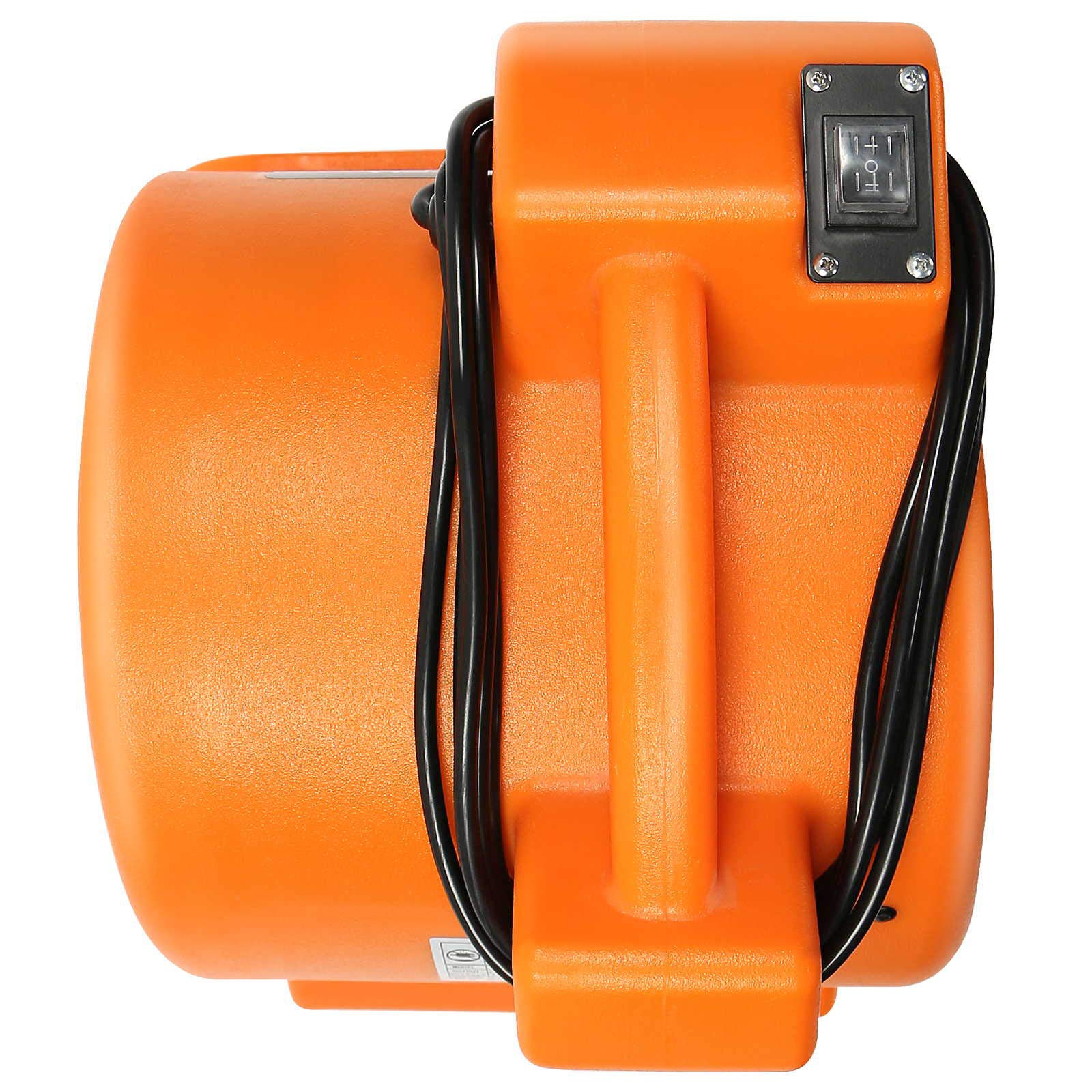 Dryser Air Mover Carpet Dryer - 1/2 HP 2-Speed Industrial Floor Fan for Quick Drying | Orange Carpet Blower for Water Damage Restoration, Flood Cleanup & Floor Drying