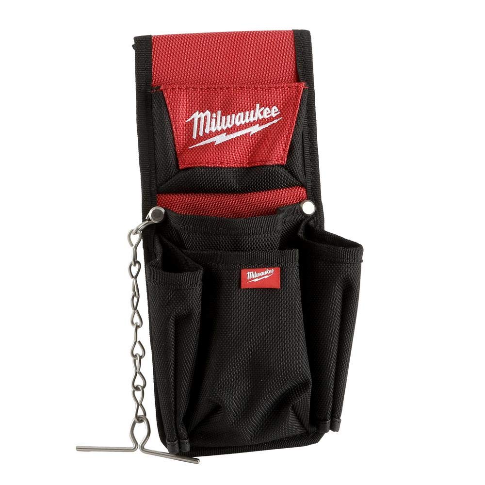 Milwaukee 7-Pocket Compact Utility Pouch - Durable Tool Organizer for Electricians, Carpenters & DIY Projects - Perfect for Work Belt, Tool Storage & Job Site Organization
