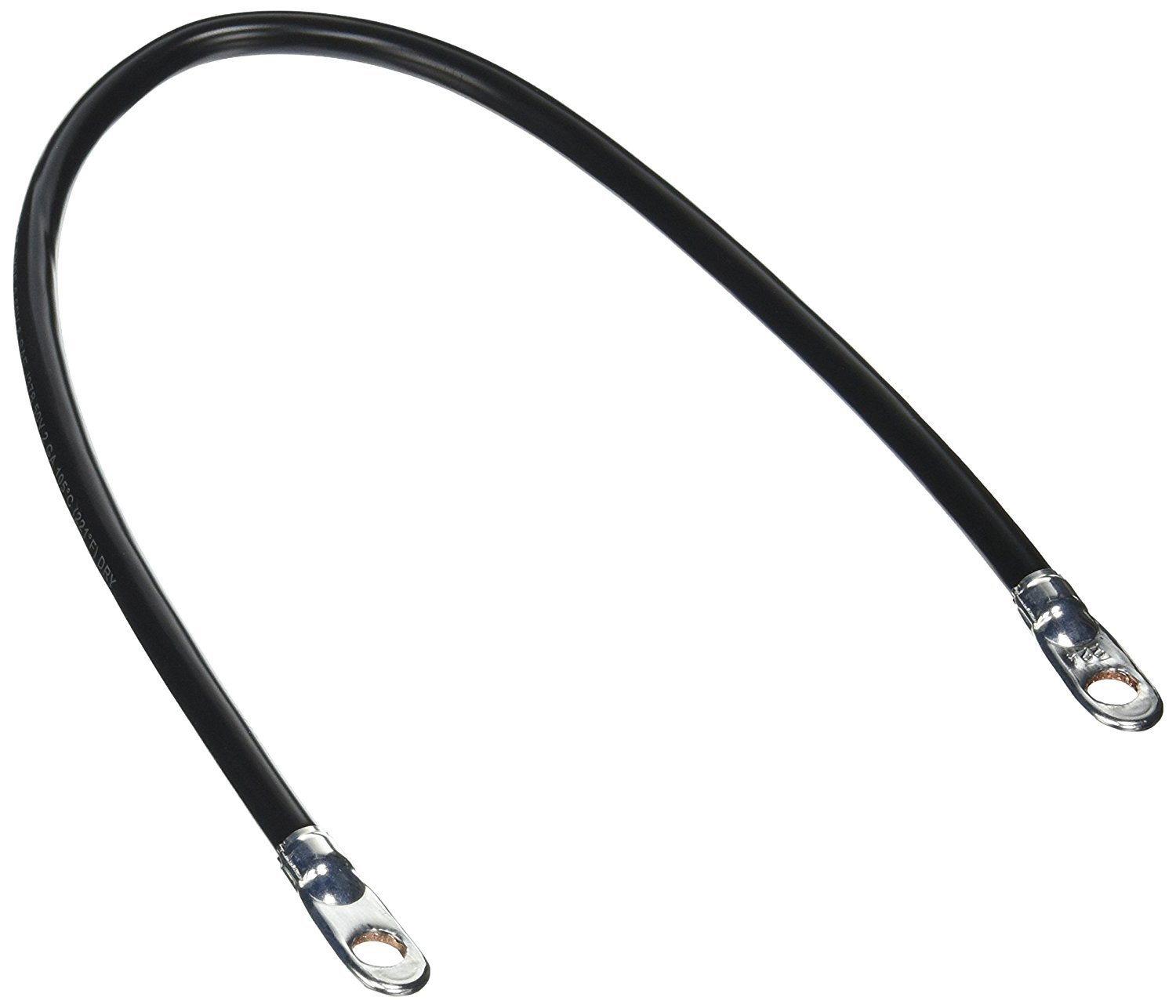 24'' Black 2GA RV Trailer Battery Cable with Connector - 04296 | Heavy-Duty Power Supply for RV, Marine & Off-Grid Applications