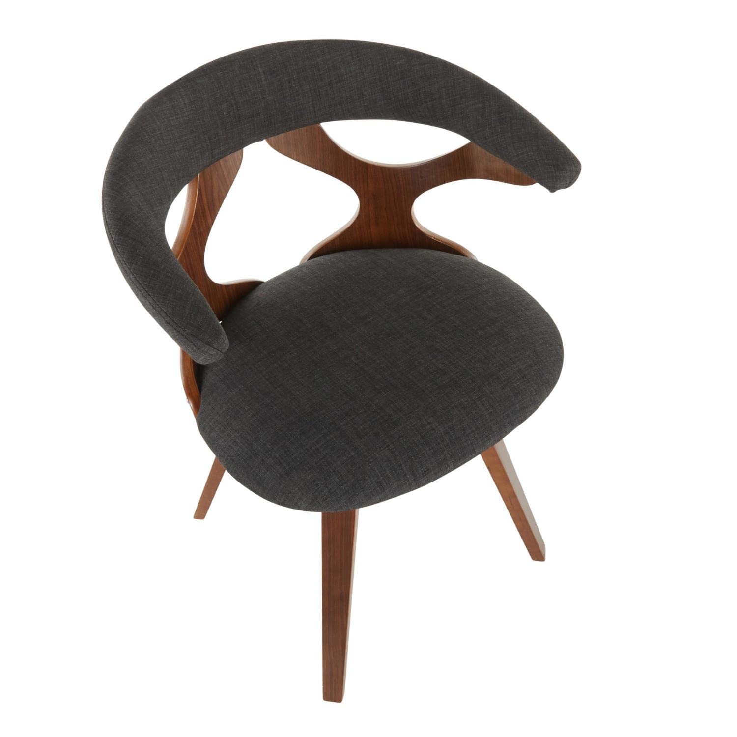 LumiSource Gardenia Upholstered Dining Chair - Mid-Century Modern Kitchen Chair for Dining Table - Comfortable & Stylish Seating for Home, Restaurant, and Office Use