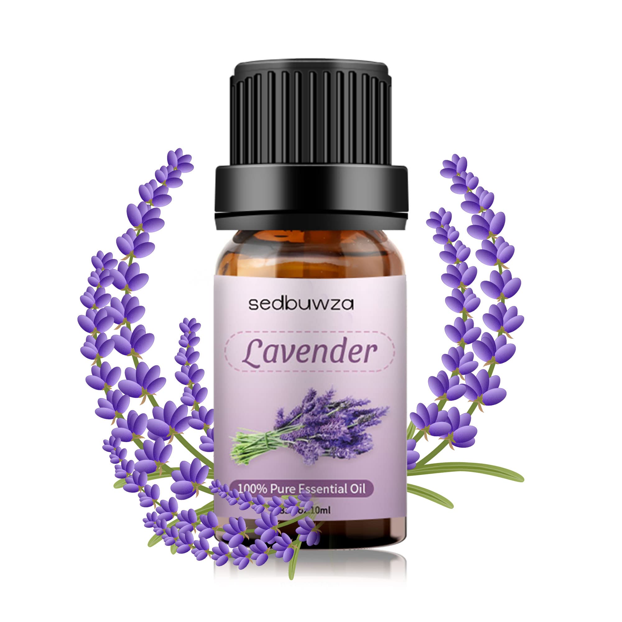 100% Pure Natural Organic Lavender Essential Oil - 10ML for Aromatherapy, Diffusers, Perfume, Skin Care & Soap Making | Relaxation, Stress Relief & Better Sleep