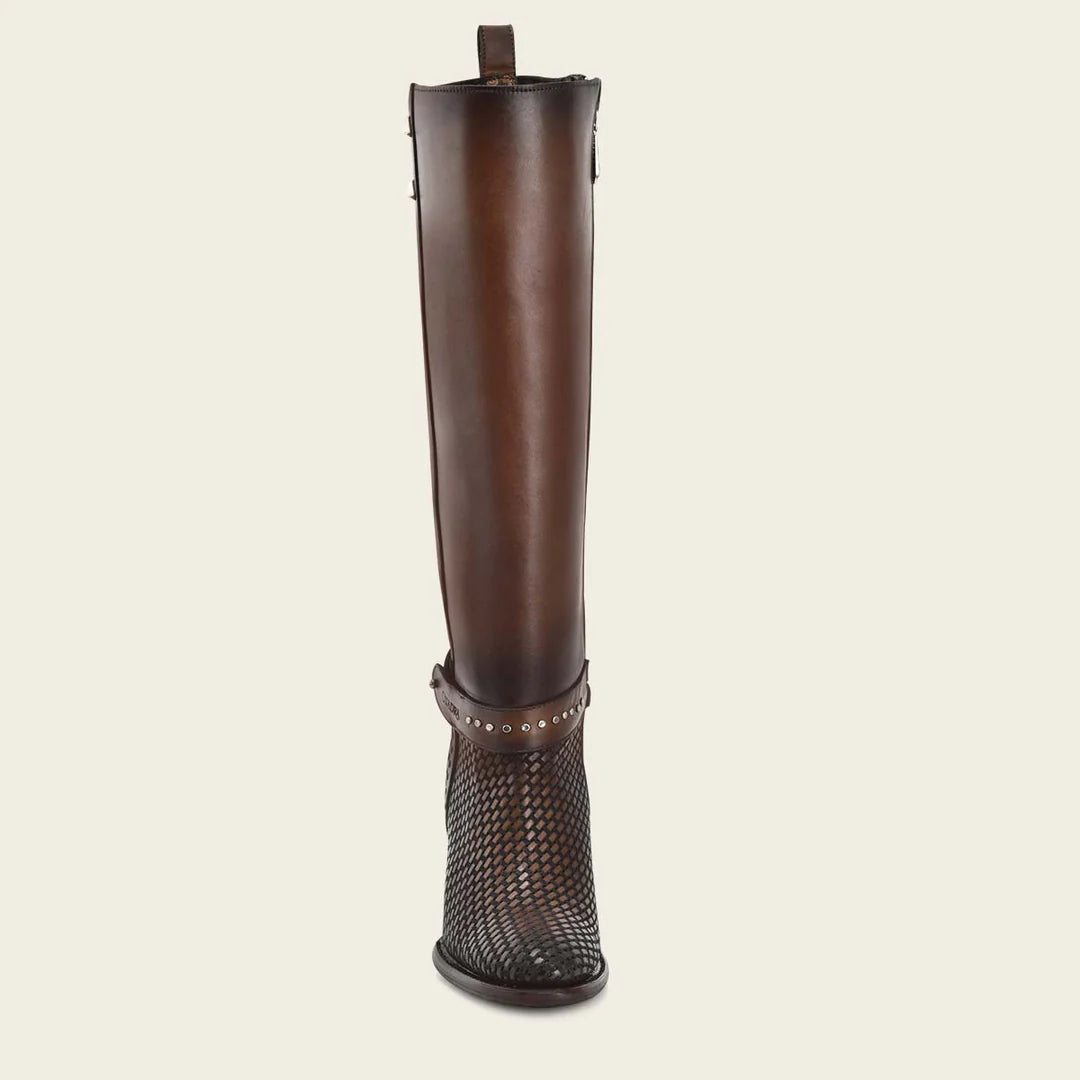 **Cuadra Brown Western Cowgirl Leather Boots for Women – Stylish & Comfortable Riding Boots for Country, Rodeo & Everyday Wear**