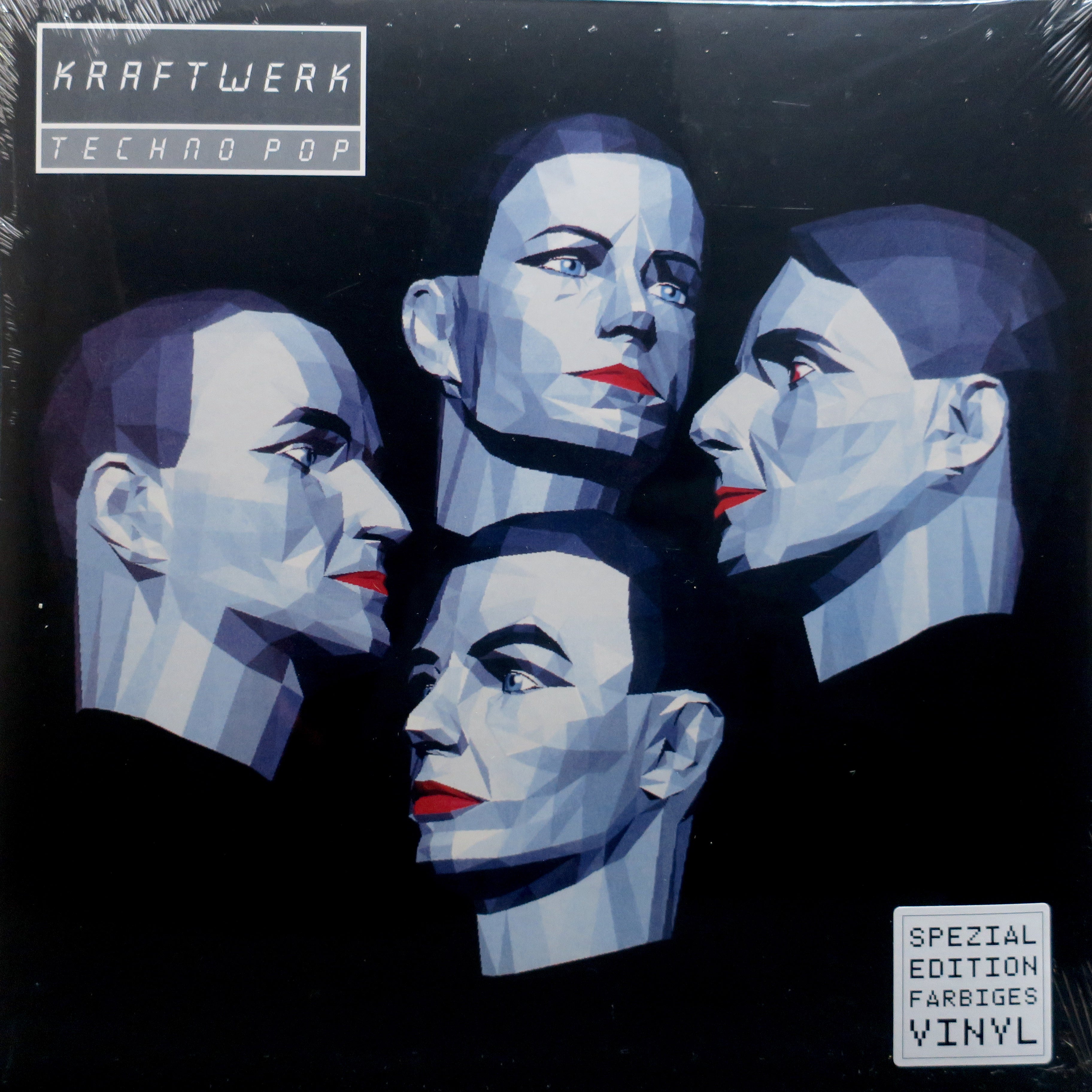 KRAFTWERK 'Techno Pop' Remastered Edition - 180g Clear Vinyl LP Record | Limited Edition Collector's Item for Music Enthusiasts & DJs | Perfect for Home Listening & Vinyl Collections