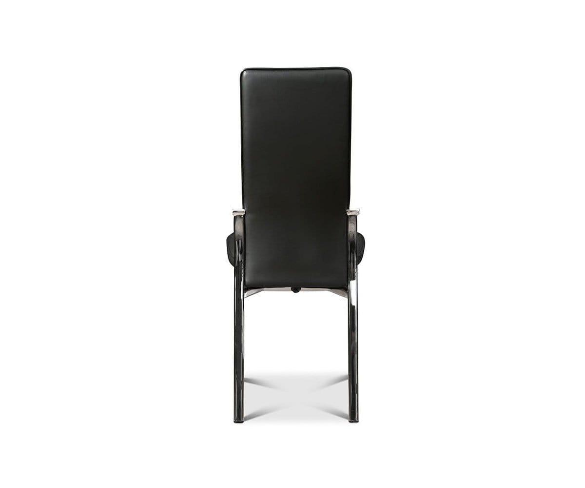 Lykke High Back Dining Chair - Modern Upholstered Kitchen Chair with Wooden Legs - Perfect for Dining Room, Kitchen, and Office Use